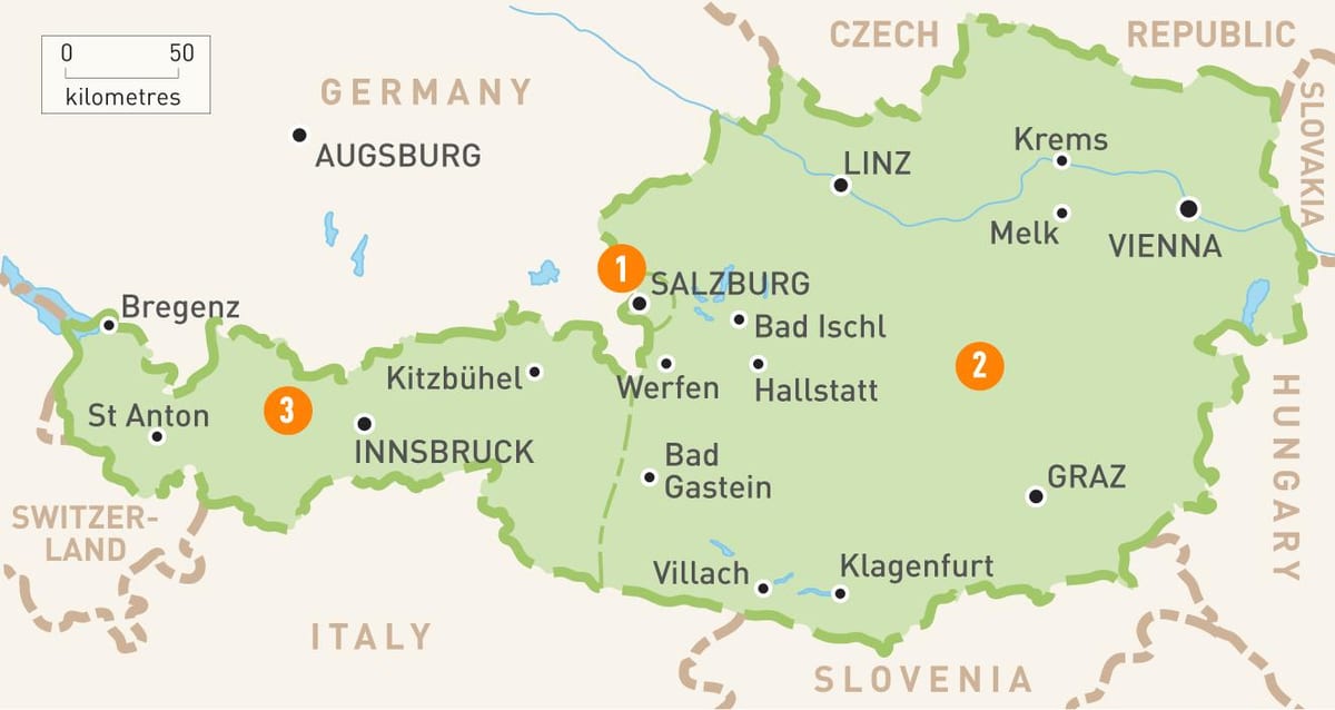 מפה של אוסטריה ברמןaustria. kgm