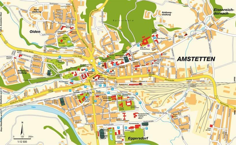 מפה של אוסטריה amstetten