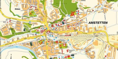 מפה של אוסטריה amstetten