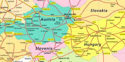 אוסטריה מעקה מפה
