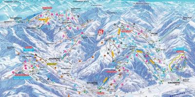 אוסטריה סקי מפה